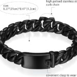 Black  Cuban Curb  Bracelets