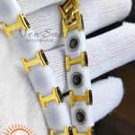 Black Tungsten White Ceramic Made Carbide Magnetic Link Bracelet For Men