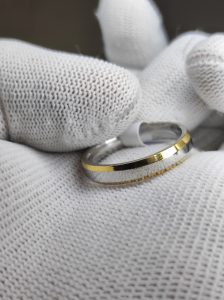 3mm Spinner Ring Two Tone Bicolor