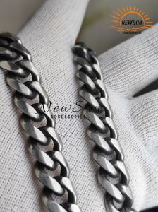 Matt Silver Color Craft Chain, Curb Chain
