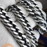 8mm Matt Silver Color Craft Chain, Curb Chain