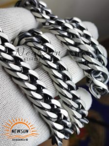 12mm Matt Silver Color Craft Chain, Curb Chain