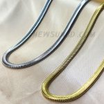 KONOV Stainless Steel Men's Necklace Snake Chain - Gold And Silver 7mm 24"