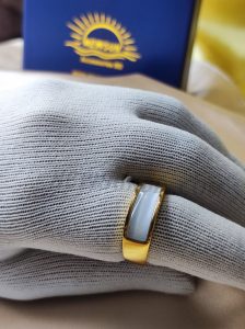 White Stone Handmade  Finger Ring For Men