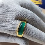 Green Onyx Gem Ring for Men