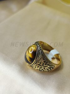 Tiger Eyes  Stone  Finger Ring For Men