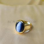 ARTQ Stone Ring Grey Cat's Eye Stone Natural Stone Ring