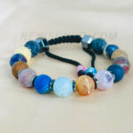 Natural 10mm Reiki Chakra Healing Stone Eight Planets Bracelet for Men Women