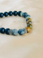 Triple Protection Crystal 8 mm Matt Black Bracele - Image 3