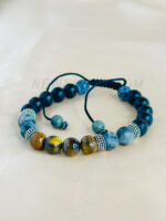 Triple Protection Crystal 8 mm Matt Black Bracele - Image 2