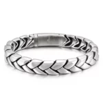 12mm Spring Box Clasp Irregular Geometric Link Chain Bracelet