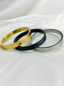 8mm Matt  Silver Gold Black Color  Stainless Steel Bangle Bracelet