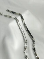 5mm Wide  316L Stainless Steel   And Ceramic Made Bracelet - Image 2