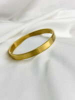 8mm Matt  Silver Gold Black Color  Stainless Steel Bangle Bracelet - Image 2