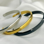 6mm Wide Cuff Bracelets For Men