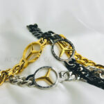 12mm Curve Mercedes Benz Heavy Cuban Curb Link Bracelet