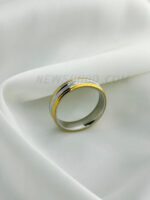 White and  Gold Gevheri Ring - Image 2