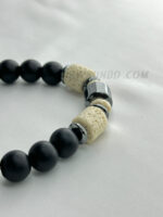 Black Onyx  10mm  Alvis Design - Snowflake Energy Bracelet - Image 2