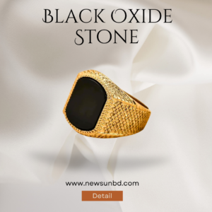 Black Stone 316L SS Body Handmade Finger Ring For Men