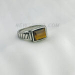 Tiger Eye Real Stone Finger Ring