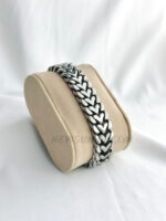 Heart-shaped Interlocking 316L Stainless Steel Link Bracelet - Image 2