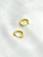 Round Embossing Ear Rings- 2 pcs - Image 2