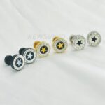 10mm  Star Stainless Steel Earrings - 2 pcs