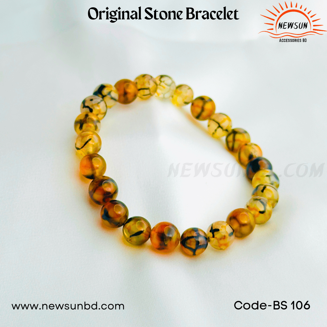 Amber Natural Genuine 8mm Stone Bracelet BS106 - Image 2