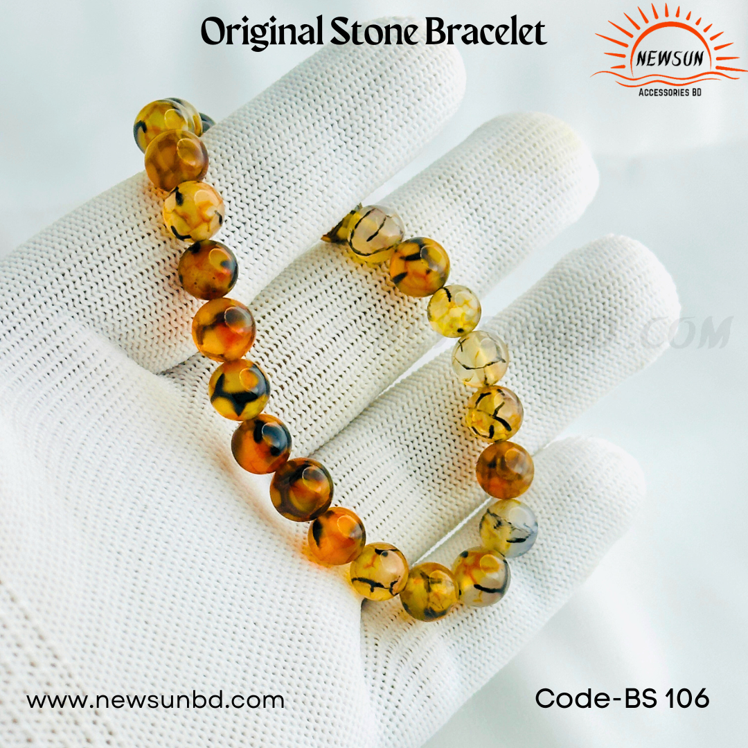 Amber Natural Genuine 8mm Stone Bracelet BS106 - Image 3