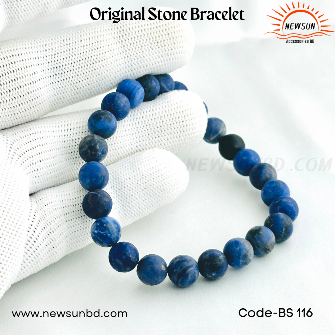 8mm Lapis Lazuli Gemstone Bracelet BS116 - Image 3