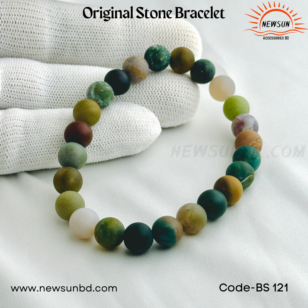 8mm Agate Matt  Natural Stone Bracelet BS121 - Image 3