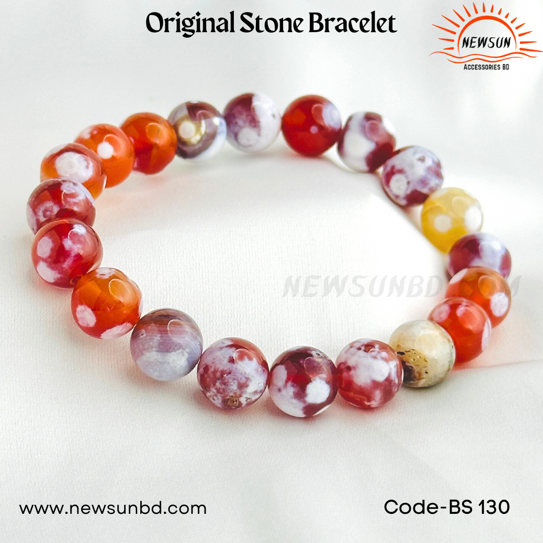 Beige Simpe Minimalist Elegant Luxury Jewelry Wedding Ring Instagram Post_20250630_230158_0000 Red fire agate 10mm bracelet natural stone crystal BS130 - Image 1