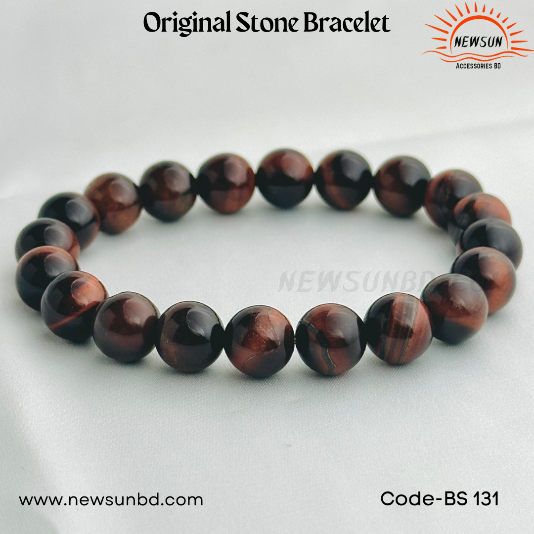 10mm Red Tiger's Eye Crystal  Bracelet BS131 - Image 3