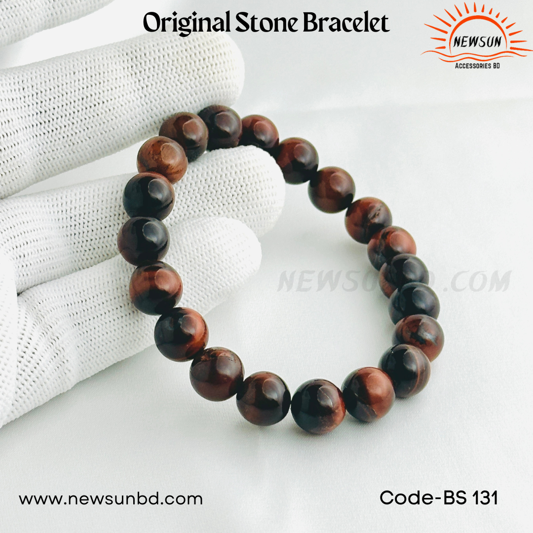 10mm Red Tiger's Eye Crystal  Bracelet BS131 - Image 4