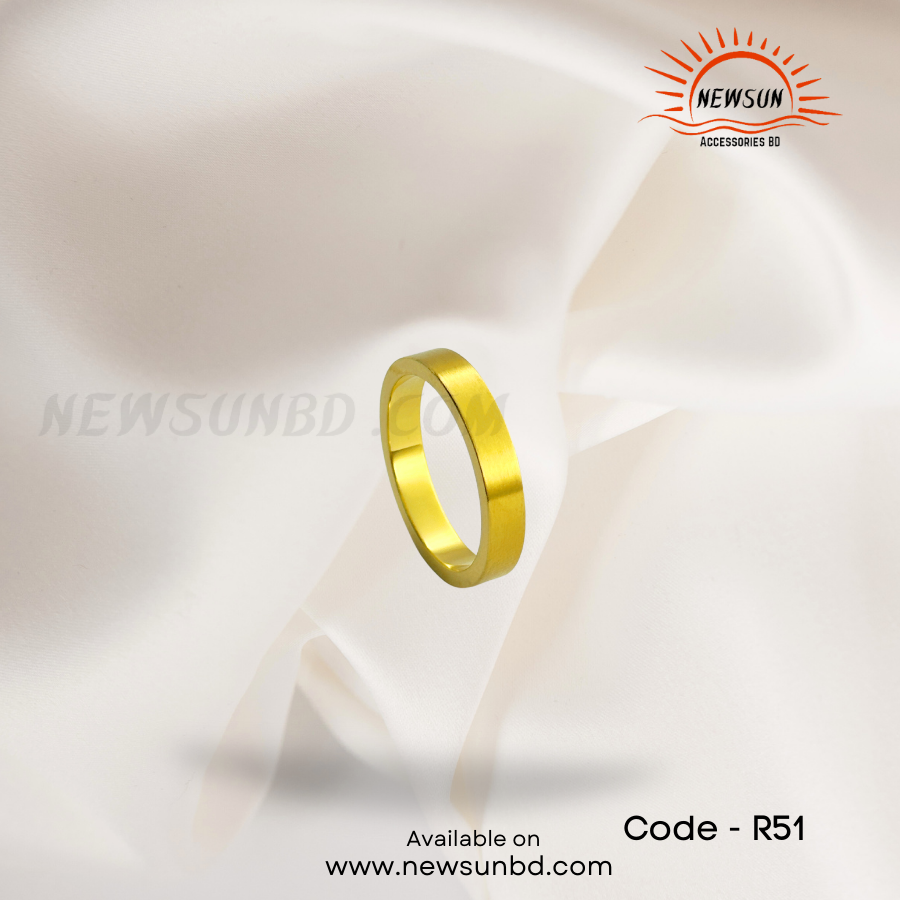 Beige Simpe Minimalist Elegant Luxury Jewelry Wedding Ring Facebook Post_20250813_003322_0000 100% Stainless Steel Matt Golden Premium Rings - Image 1
