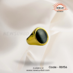 ARTQ Stone Ring Grey Cat's Eye Stone Natural Stone Ring - Image 2
