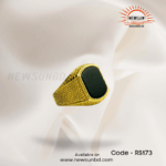 Black Stone 316L SS Body Handmade Finger Ring For Men - Image 2
