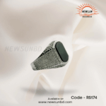 Black Stone 316L SS Body Handmade Finger Ring For Men - Image 3
