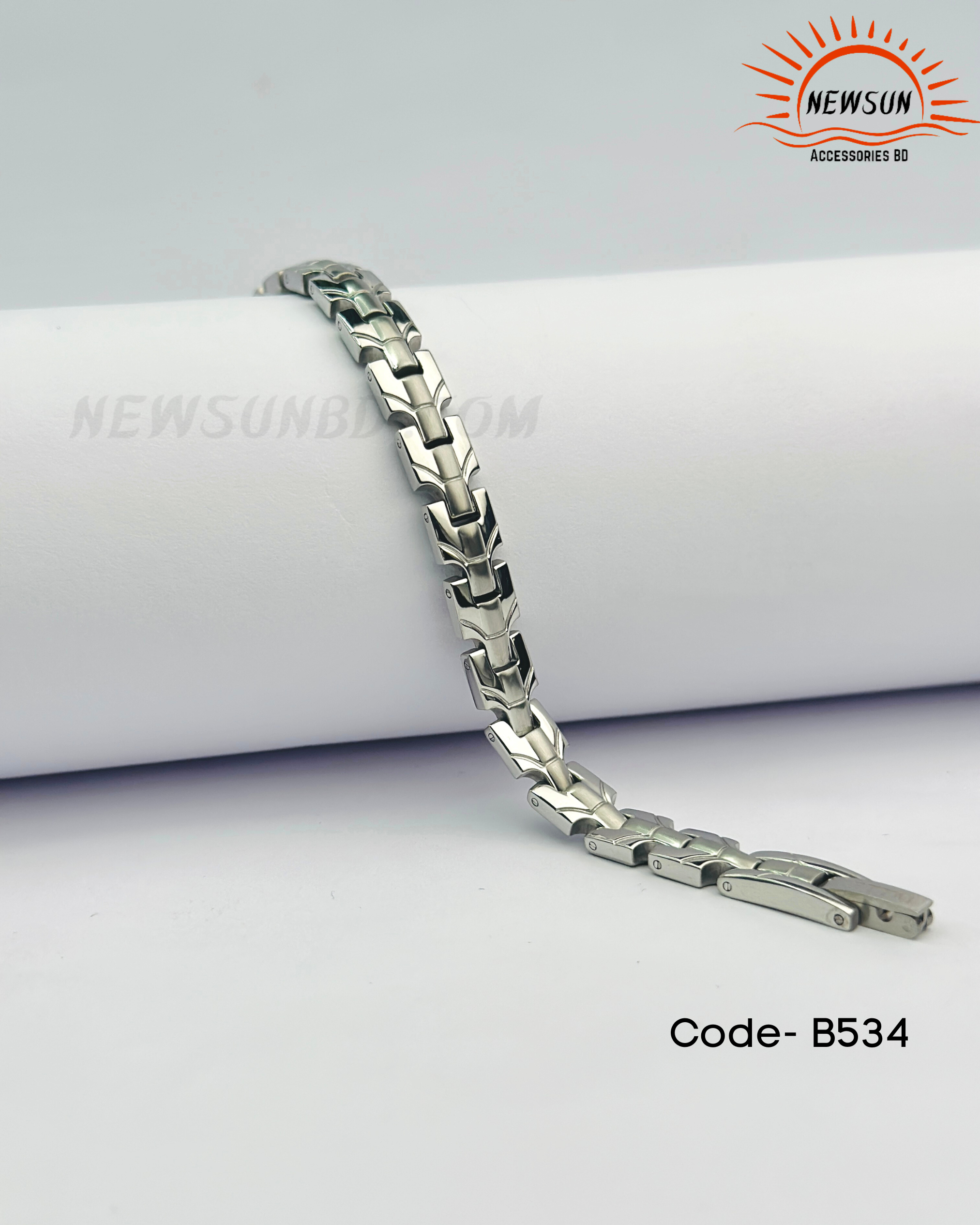Code - B 520.png-27 8mm Titanium Steel Magnetic Bracelet with Ultra Strong Magnets - Image 1