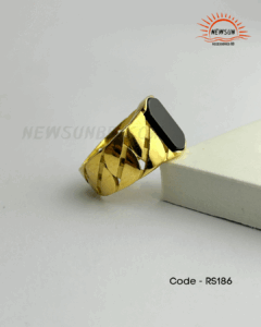 100% SS Men Black Onyx Ring - Image 5