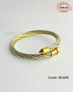 6mm Cable Wire Men's Bracelet Adjustable Open Cuff Charm Bangle
