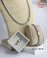 3 in 1 Combo Set-1 Bracelet , 1 Chain , 1 Ring  316L Stainless Steel