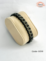 Black  Cuban Curb  Bracelets - Image 2