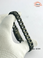Black  Cuban Curb  Bracelets - Image 3