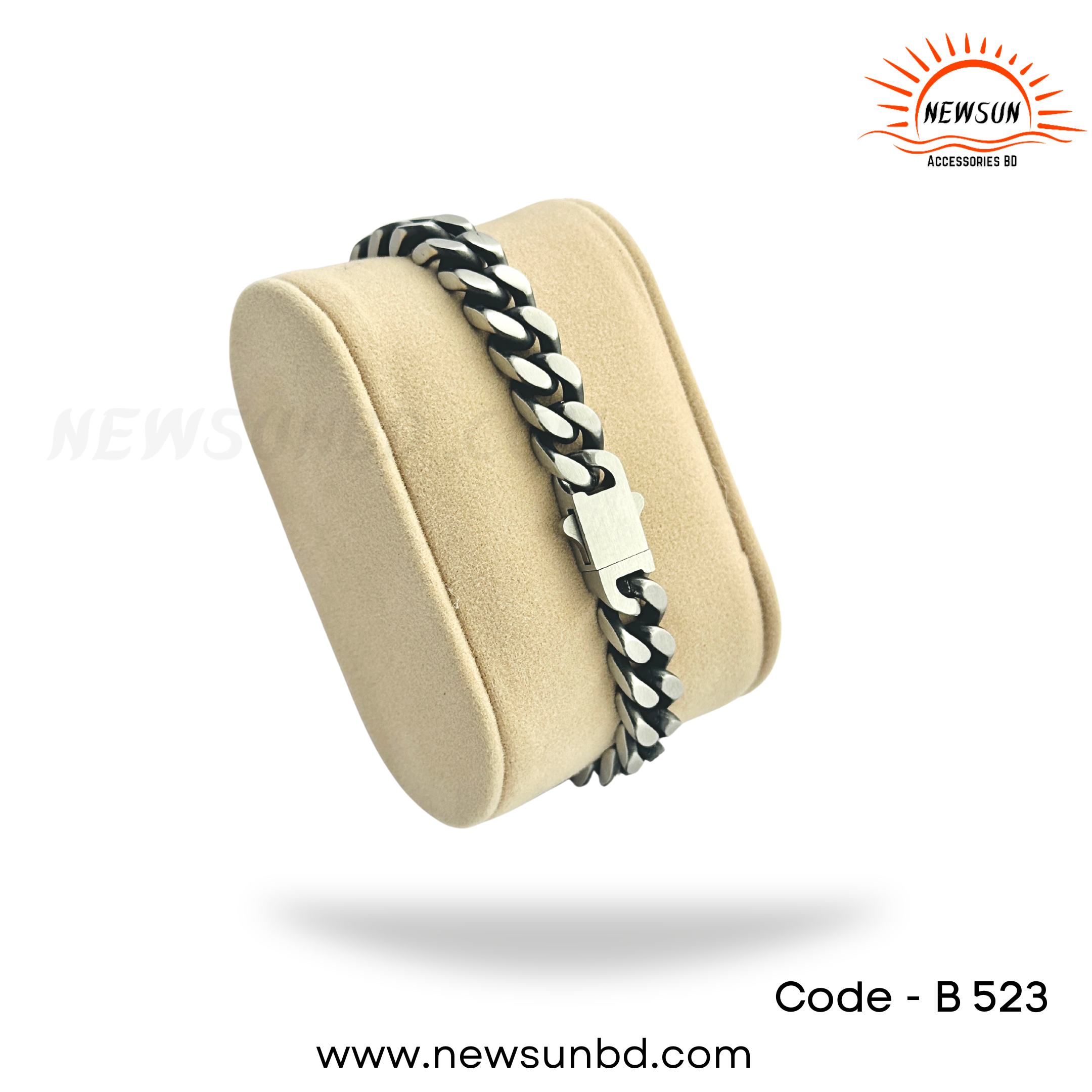 Beige Simpe Minimalist Elegant Luxury Jewelry Wedding Ring Instagram Post.png_4 8MM Nautica Oxidized Stainless Steel Chain Bracelet for Men - Image 1