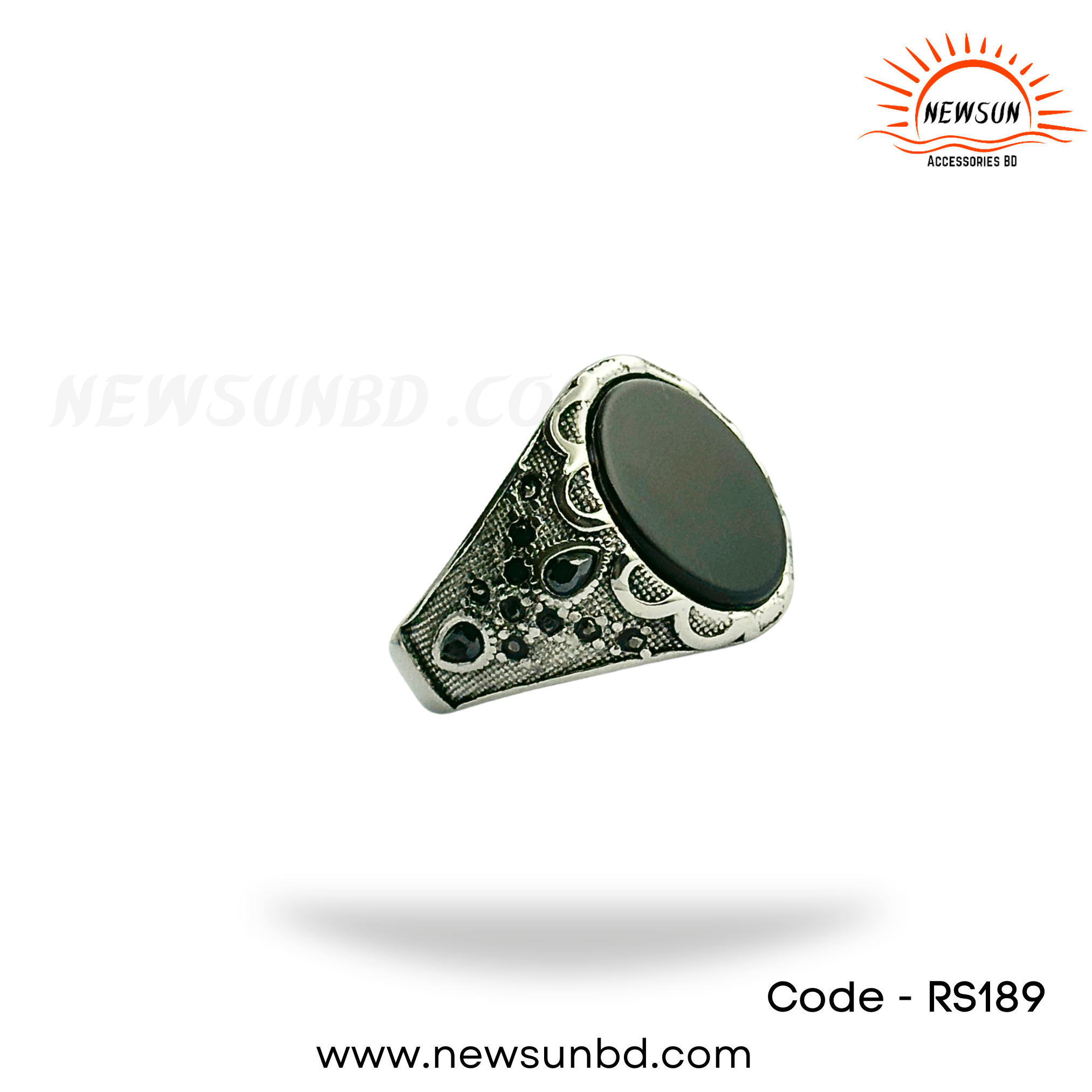Beige Simpe Minimalist Elegant Luxury Jewelry Wedding Ring Instagram Post_20250927_002059_0000 Men's Ring with Onyx Stone - Image 1