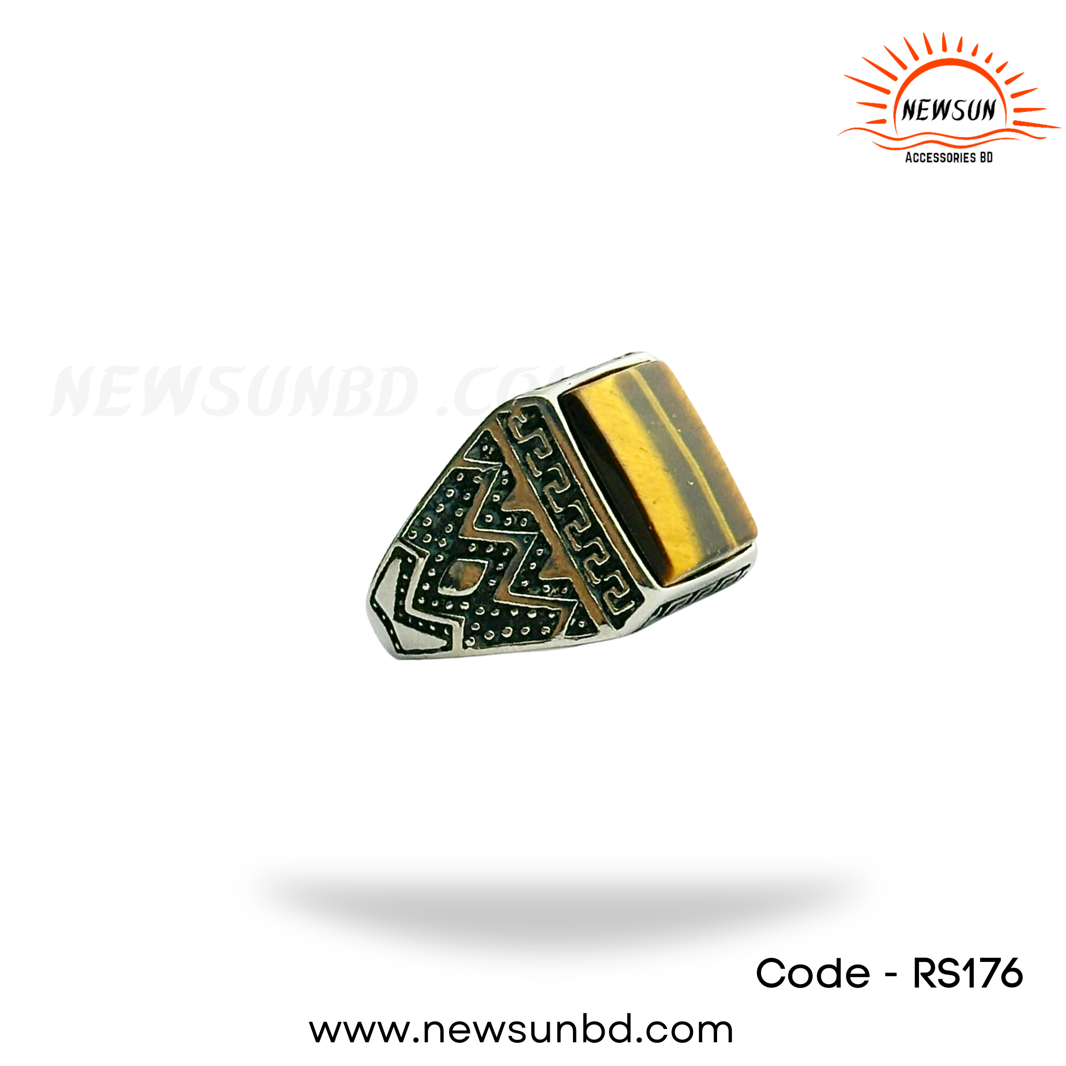 Tiger Stone Made Ring - Image 1