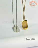Men's Golden Square Sign Necklace - Image 5