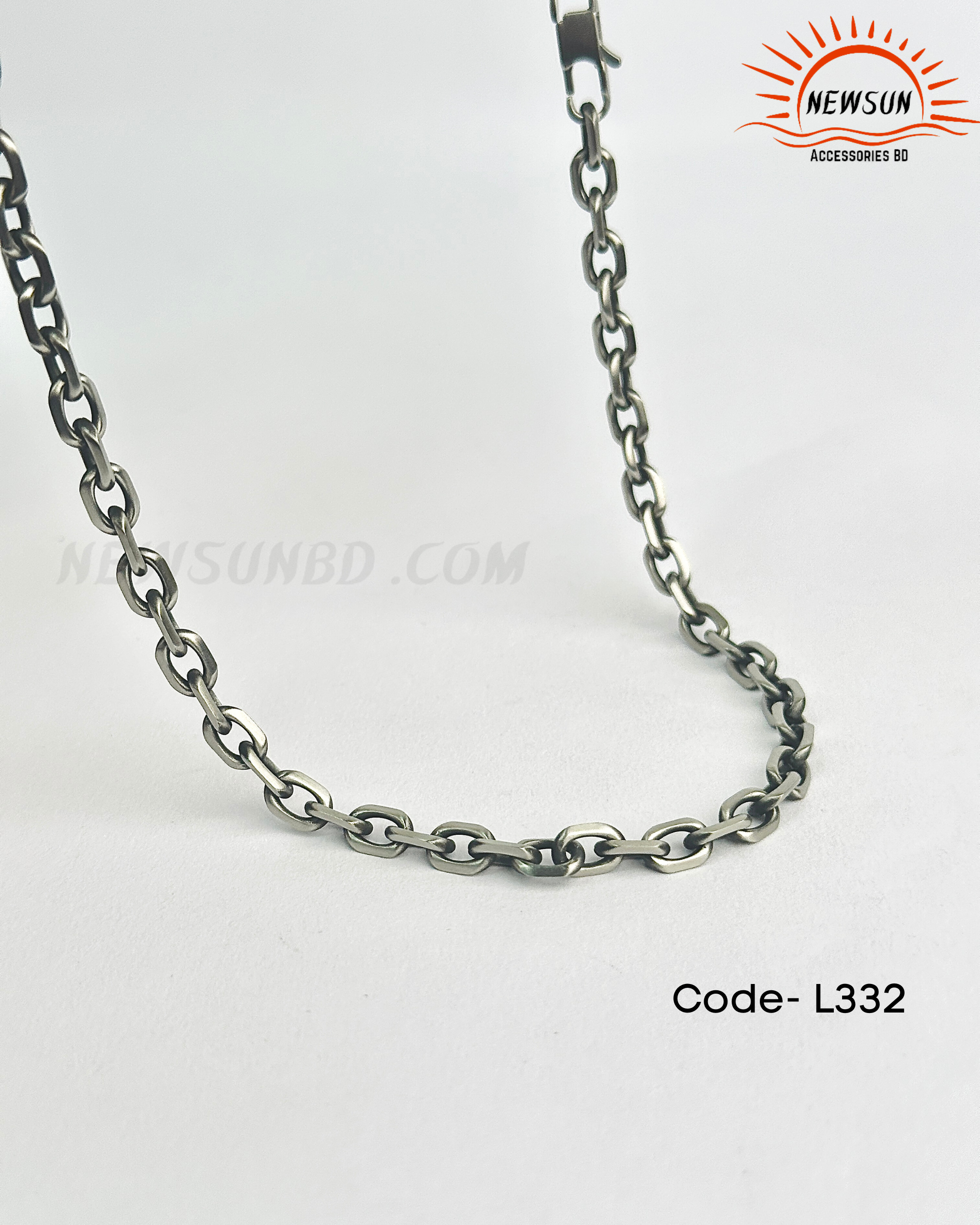 Code - B 520.png-60 100% SS Taijiao chain retro personality T chain - Image 1
