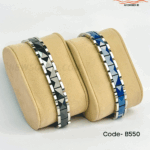 12mm Wide Ceramic & SS Made Men’s Bracelet